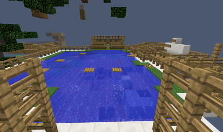 Fishing area of my island. I sell fishing rods for $50!